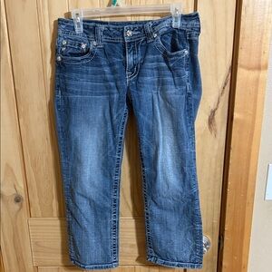Miss Me Womens cuffed capri